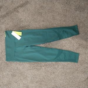 Spruce green high-rise leggings